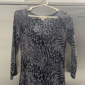 Gorgeous long sleeve animal print dress